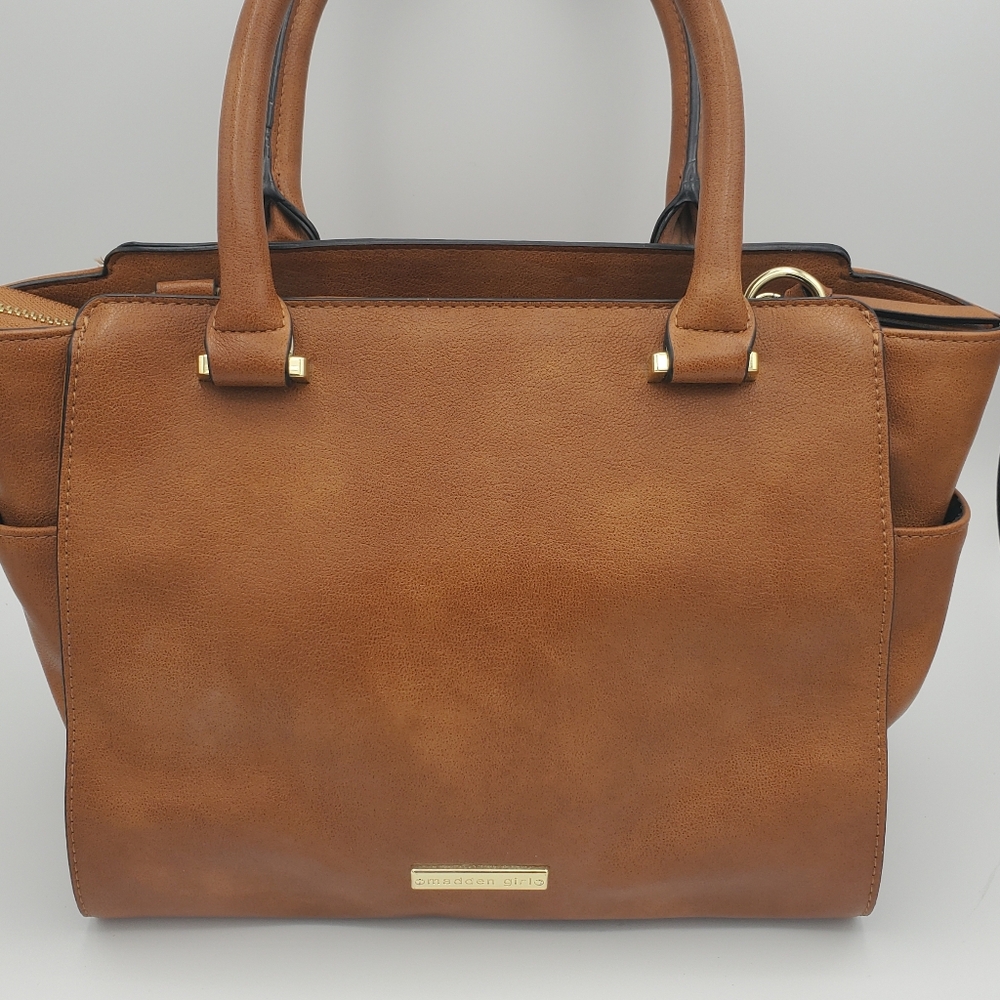 Madden Girl  Brown Leather Satchel